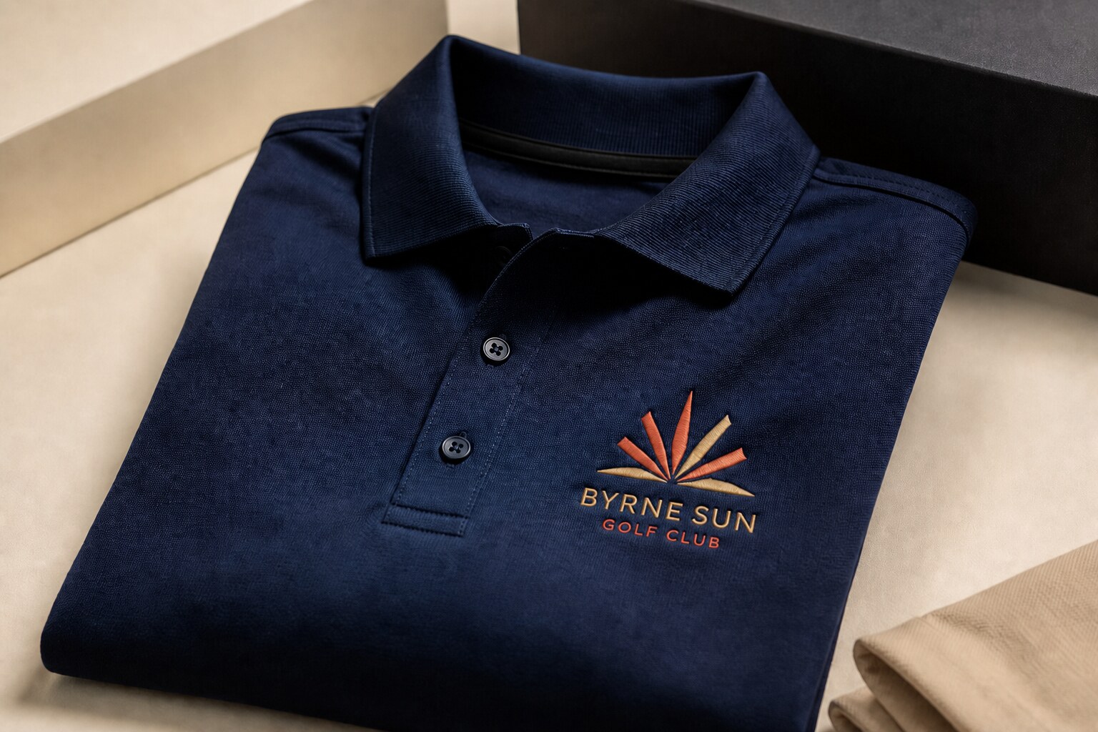 Golf shirts — custom golf shirts mockup in the product designer