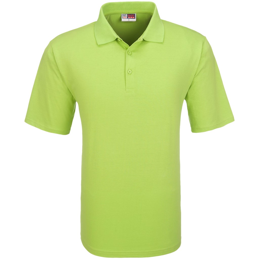 Mens Contest Golf Shirt - Pink