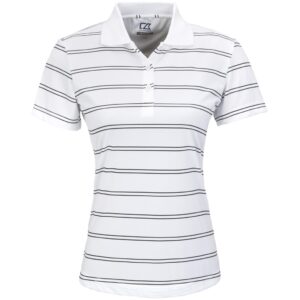 Ladies Jet Golf Shirt - Grey Red