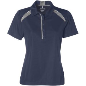 Ladies Score Golf Shirt - Black Lime