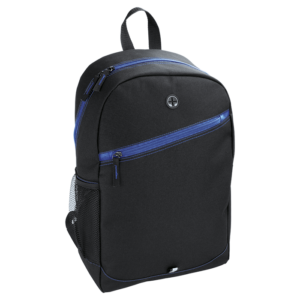 Backpack With Contrast Colour Diagonal Zip